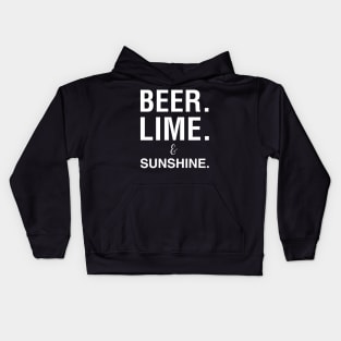 Beer Lime and Sunshine Kids Hoodie